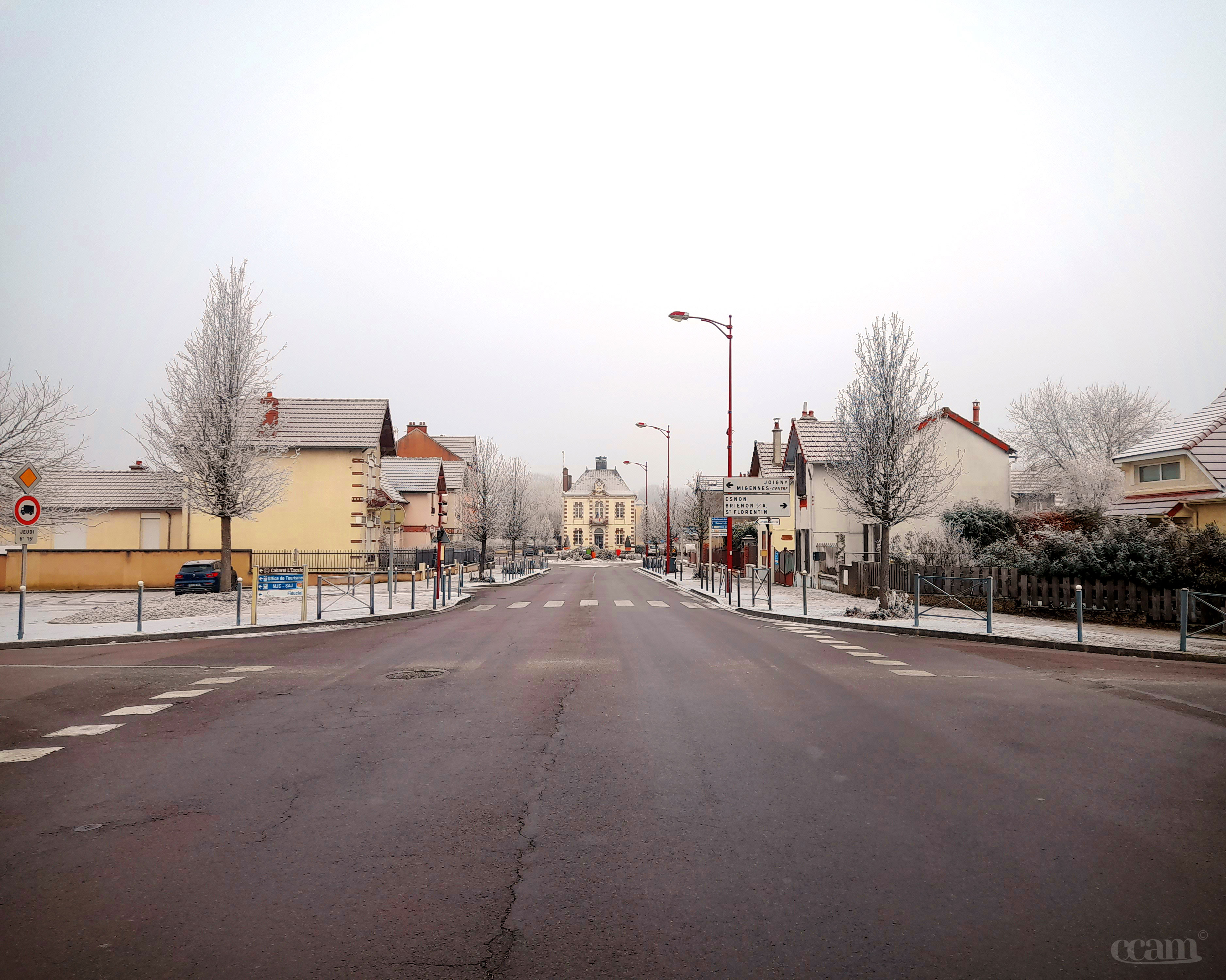 Neige et givre dans le Migennois