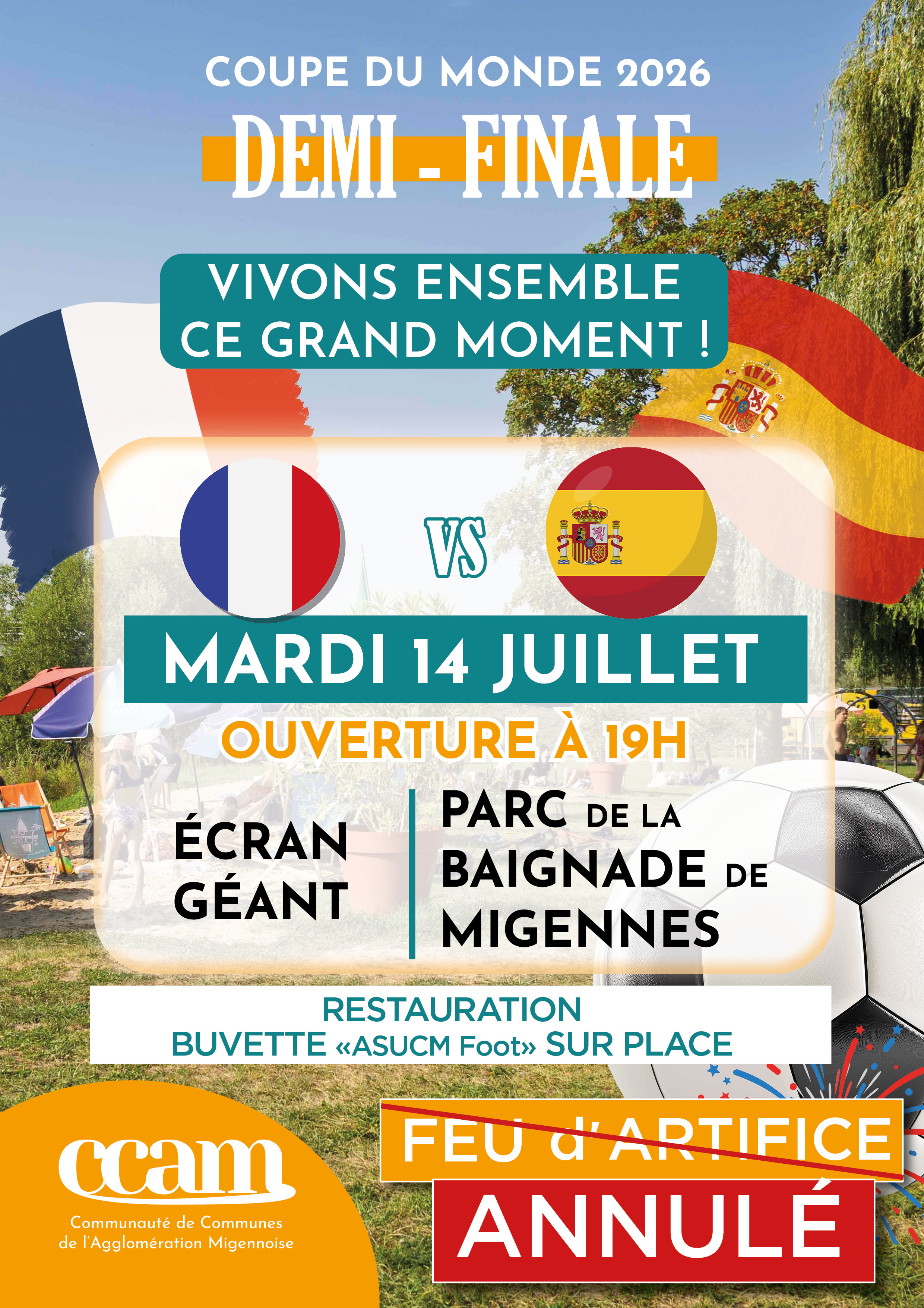 𝐅𝐞𝐮 𝐝'𝐚𝐫𝐭𝐢𝐟𝐢𝐜𝐞 𝐝𝐞 𝐥𝐚 𝐂𝐂𝐀𝐌 𝐚𝐧𝐧𝐮𝐥é – 𝐑𝐞𝐧𝐝𝐞𝐳-𝐯𝐨𝐮𝐬 à 𝐥𝐚 𝐩𝐥𝐚𝐜𝐞 𝐩𝐨𝐮𝐫 𝐮𝐧𝐞 𝐬𝐨𝐢𝐫é𝐞 𝐬𝐩𝐨𝐫𝐭𝐢𝐯𝐞 𝐞𝐱𝐜𝐞𝐩𝐭𝐢𝐨𝐧𝐧𝐞𝐥𝐥𝐞 !