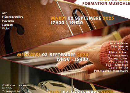 Portes Ouvertes à l’École de Musique Intercommunale : une rentrée en rythme !