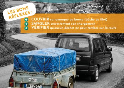 Sécuriser son chargement : une obligation pour tous les trajets vers la déchèterie