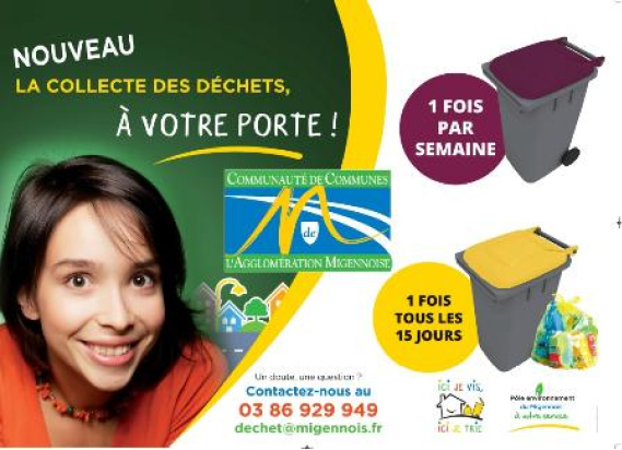 Image sur la collecte des déchets dans le Migennois
