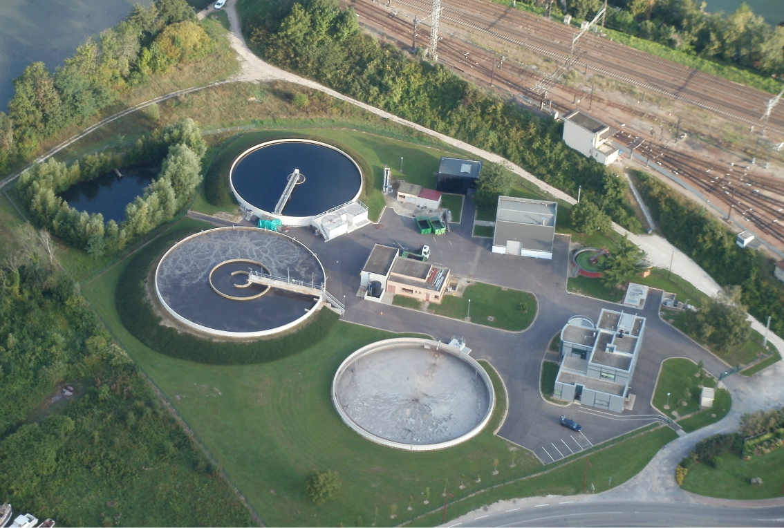 Photo de la station d'épuration du Migennois